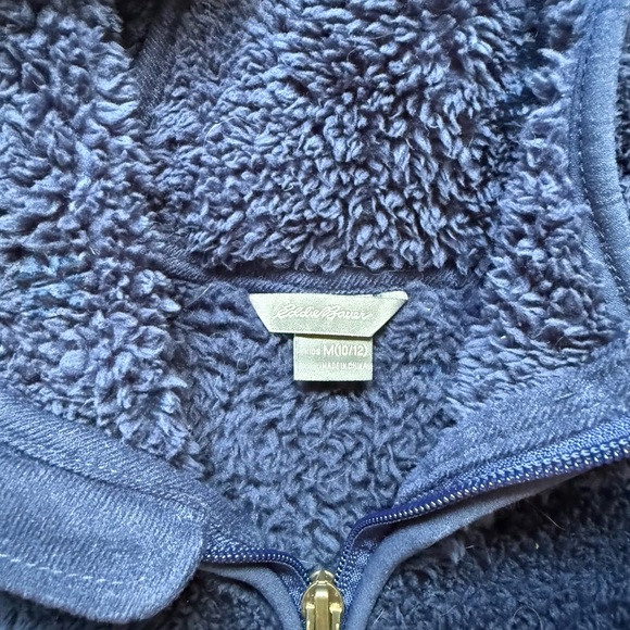 Eddie Bauer Kids Fleece Hoodie - Navy, Olive, and Red - Picture 3 of 4